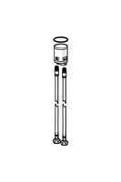 Flexible pipe, L=430, G3/8-M10x1 RH