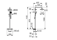 HANSABASIC, Rain shower faucet, 55350110