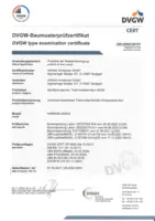 Zulassung/Deklarationen DVGW