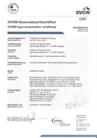 Certificato/Dichiarazione DVGW