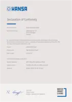 Zulassung/Deklarationen Declaration of Conformity