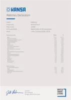 Certificat / Norme Materials Declaration