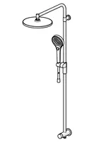 HANSAVIVA, Overhead shower set, 44190300