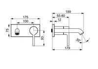 HANSAVANTIS Style, Fertigset für Waschtisch-Batterie, 5480210733