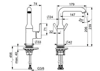 HANSAVANTIS Style, Washbasin faucet, 5455220733