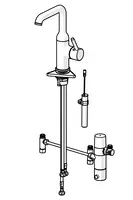 HANSAVANTIS Style, Umývadlová batéria, 3 V, Bluetooth, 5460220933