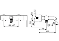 HANSAVANTIS Style, Wannenfüll- und Brausebatterie, 5444220733