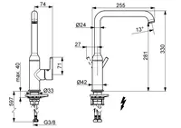 HANSAVANTIS Style, Kitchen faucet, low pressure, 54221107