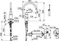 HANSACARE, Dřezová baterie, 3 V, Bluetooth, 46142209