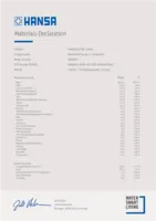 Toestemming/Verklaring Materials Declaration