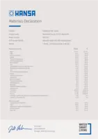 Toestemming/Verklaring Materials Declaration