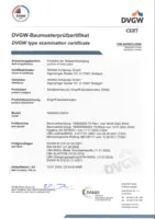 Approval/Declaration DVGW