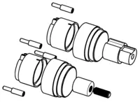 59913592 | HANSA | Inbouwverlengstuk kompleet, 20 mm