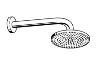 HANSAJET, Sprchová s dešťovou sprchou, d 220 mm, G1/2, 04180100