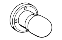 HANSA, Cover part for diverter, 02879135