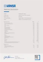 Toestemming/Verklaring Materials Declaration