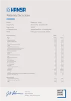 Toestemming/Verklaring Materials Declaration