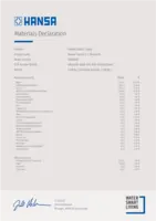 Toestemming/Verklaring Materials Declaration