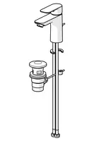 HANSABASIC, Waschtischbatterie, 5550220300006