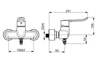 HANSACLINICA, Umývadlová batéria, Bluetooth, 01556269