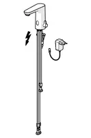 HANSAELECTRA, Wastafelkraan, lage druk, 230/9 V, Bluetooth, 92031129