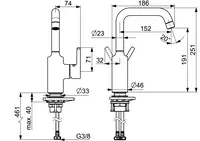 HANSAVANTIS, Washbasin faucet, 5255226733