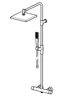 HANSAAURELIA, Regenbrause-Duscharmatur, 47199113