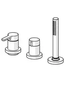 HANSADESIGNO Style, Kit de finition bain-douche encastré, 53259063