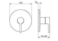 HANSAVANTIS, Fertigset für Brause-Batterie, 82619067