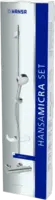 HANSAMICRA, Sprchová batéria so sprchovým setom, 48150171