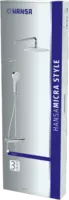HANSAMICRA Style, Sprchová baterie s dešťovou sprchou, 44350230
