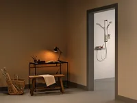 HANSAOPTIMA, Miscelatore doccia con set doccia, 481303310009