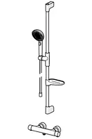 HANSAPRISMA, Shower faucet with shower set, 4813043133