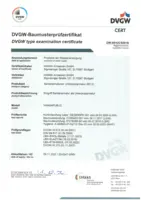 Certificato/Dichiarazione DVGW