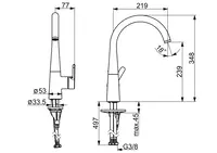 HANSADESIGNO Style, Dřezová baterie, 5101228380