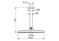 HANSAVIVA, Overhead shower, d 250 mm, 4427020033