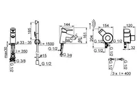 HANSAFIT, Miscelatore lavabo, 3 V, 65073203