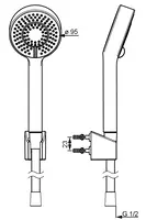 HANSABASICJET, Ručná sprchová súprava, 44680133