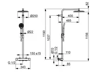 HANSAVIVA, Shower system, 6515920181