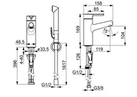 HANSADESIGNO Style, Miscelatore lavabo, 51702201