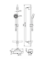 HANSAMICRA, Brausebatterie mit Brausegarnitur, 48150171