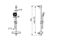 HANSABASICJET Style, Shower set, 44770131