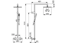 HANSAPRISMA, Rain shower faucet, 58099113