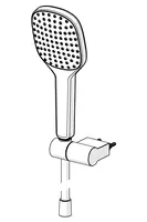 HANSAACTIVEJET Style, Hand shower set, 84380213