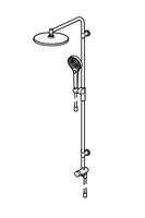 HANSAVIVA, Overhead shower  set, 44180300