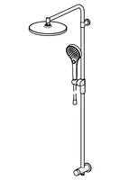 HANSAVIVA, Overhead shower set, 44190300