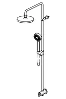 HANSABASICJET, Overhead shower set, 44390200