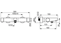 HANSAPRISMA, Bath and shower faucet, 5810230180