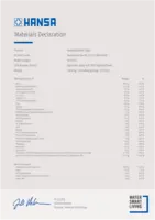 Toestemming/Verklaring Materials Declaration