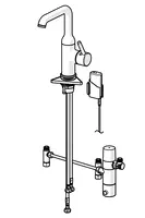 HANSAVANTIS Style, Wastafelkraan, 3 V, Bluetooth, 54602209